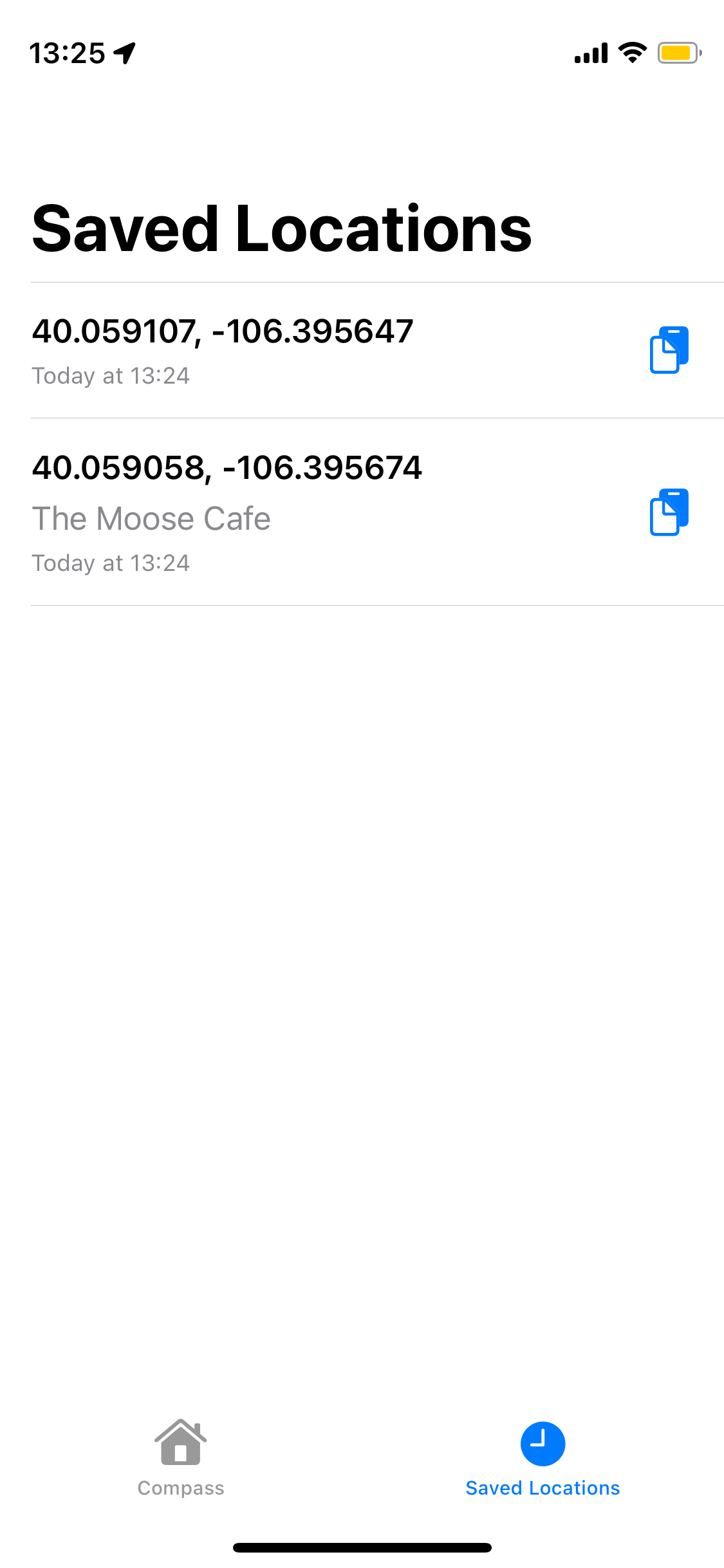 Decimal Compass Screenshot 2