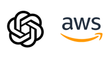 OpenAI, AWS logos