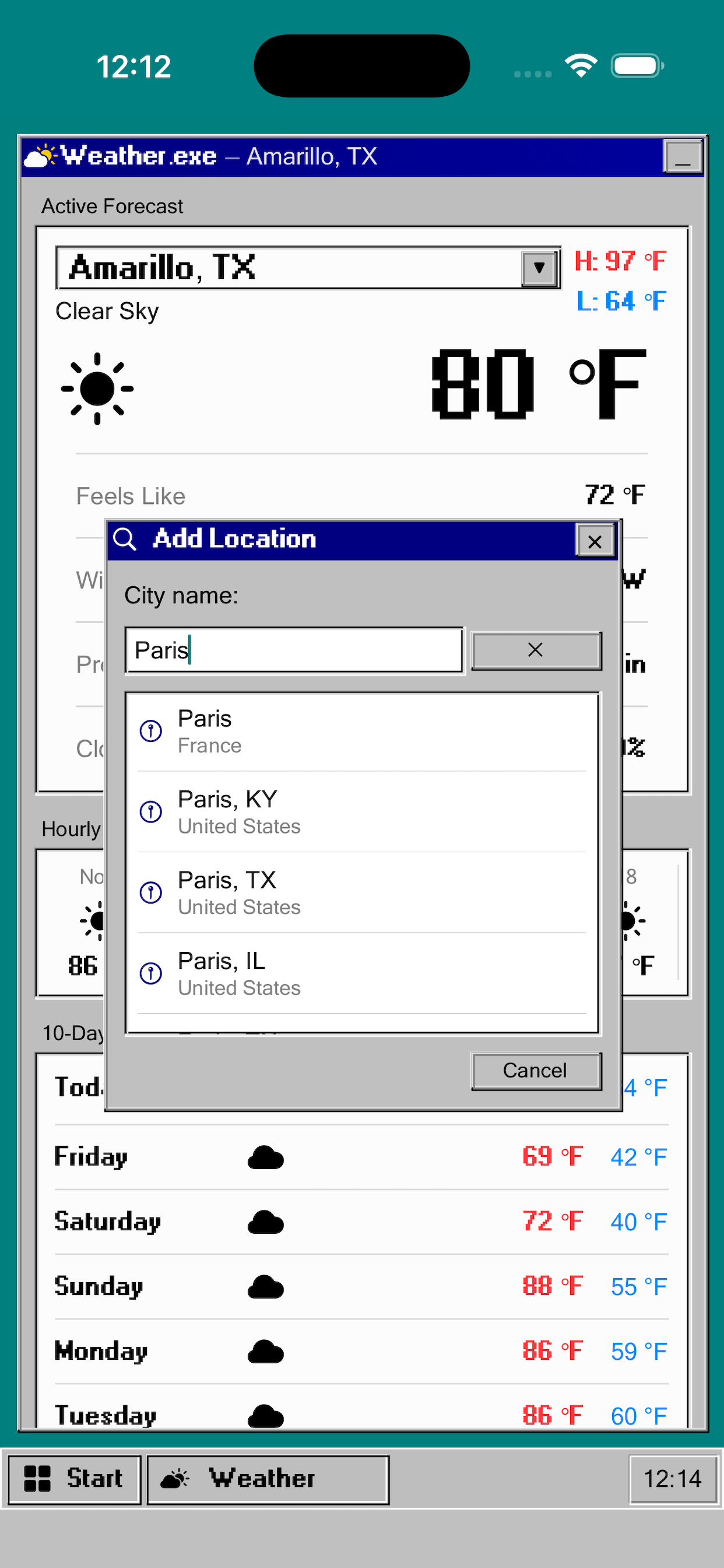 Weather.exe - 10-Day Outlook